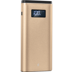 ttec AlumiSlim LCD QC 3.0 10.000mAh Taşınabilir Şarj Aleti / Powerbank Altın - 2BB145A