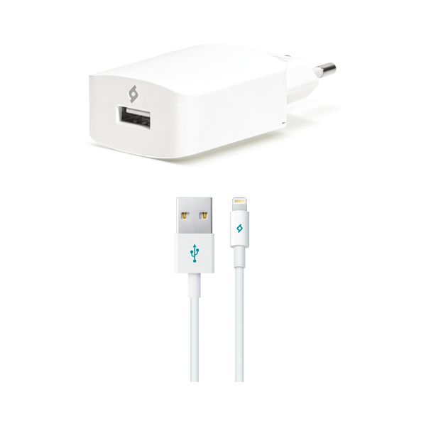 ttec SpeedCharger Seyahat Şarj Aleti 2.1A Lightning Kablolu Beyaz - 2SCS01L