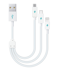 ttec Trio Şarj Kablosu Type-C,Lightning,Micro USB  - 2DK7521
