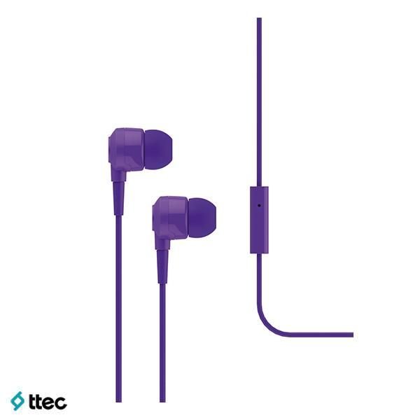 ttec Mikro Mikrofonlu Kulaklık Joy (MKRN) 3,5 mm Standart Jack(Mor) - 2KMM1011