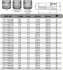 1/2'' 6 KÖŞE DERİN LOKMA ANAHTAR VT116208