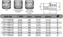1/2'' DIŞ TORX LOKMA ANAHTAR VT116608