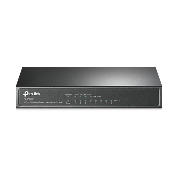 4-Port PoE’li 8-Portlu 10/100Mbps Masaüstü Switch