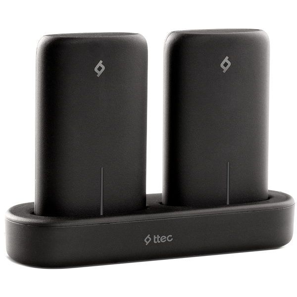 ttec PowerStones 2 x 5.000 mAh Taşınabilir Şarj Aleti ve Şarj İstasyonu Seti Siyah - 2BB148S
