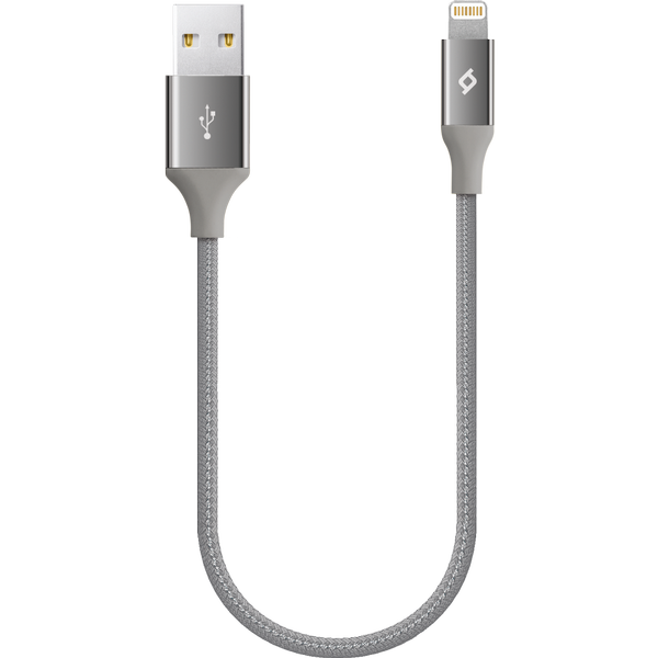 ttec AlumiCable Mini 30cm iPh. Şarj Kablosu Uzay Grisi - 2DK28UG