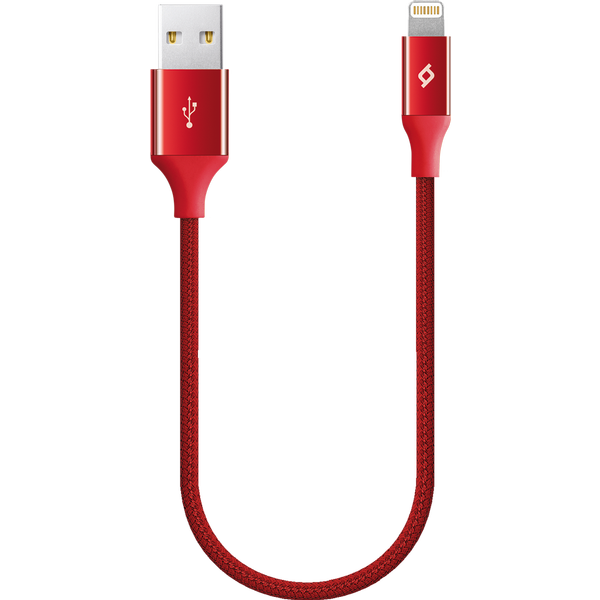 ttec AlumiCable Mini 30cm iPh. Şarj Kablosu Kırmızı - 2DK28K
