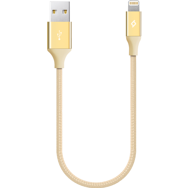 ttec AlumiCable Mini 30cm iPh. Şarj Kablosu Altın - 2DK28A