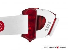 Led Lenser SEO 5 Kafa Feneri (Kırmızı)
