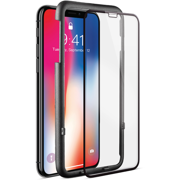 ttec AirGlass EdgeColor Kit iPh.X Cam Ekran Koruyucu ve Kolay Uygulama Kiti Siyah - 2ECRU03S