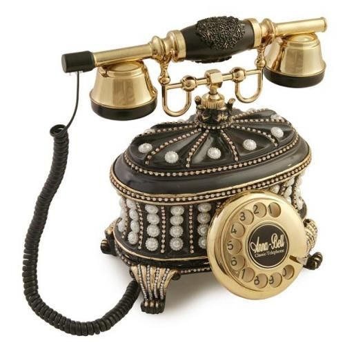 Gondol İncili Telefon Siyah