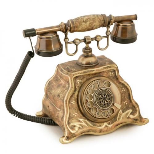 Barok Ferforje Porselen Telefon
